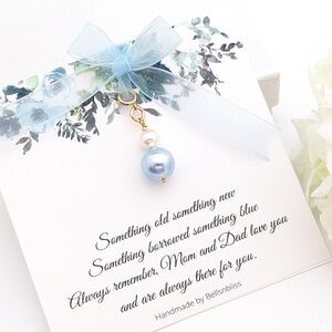 Blue Bridal Bouquet Charm by Bellsinbliss